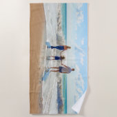 写真カスタム付きフォトビーチタオルお気に入りの ビーチタオル (正面)