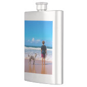 写真カスタム付きフォトフラスクギフトデザイン フラスク (左)