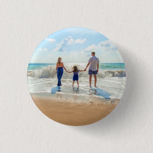 写真カスタム付きフォトボタンギフトデザイン 缶バッジ (正面)