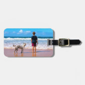 写真カスタム付きフォトラゲージタグデザイン ラゲッジタグ (正面横)