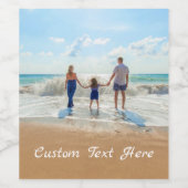 写真カスタム付きフォト文字ワインラベル ワインラベル (シングルラベル)