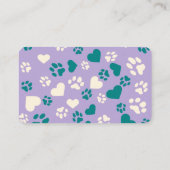 写真カスタム付きペットシッター名刺 名刺 (裏面)