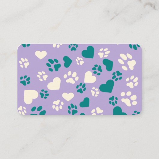 写真カスタム付きペットシッター名刺 名刺 (裏面)