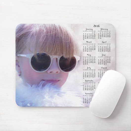 写真カスタム付きマウスのパッドのカレンダー2016 マウスパッド (マウス)