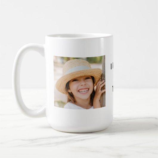 写真カスタム付きママ用マグカップ コーヒーマグカップ (左)