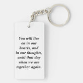 写真カスタム付きメモリアル キーホルダー (裏面)