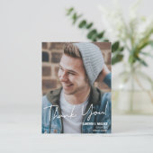 写真カスタム付き卒業生THANK YOU 案内ポストカード (スタンド正面)