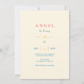 写真カスタム付き子供の誕生日招待状 招待状 (正面)