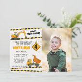 写真カスタム付き建築誕生日招待状 招待状 (スタンド正面)