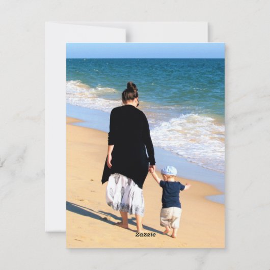 写真カスタム付き母のデイカード シーズンカード (裏面)