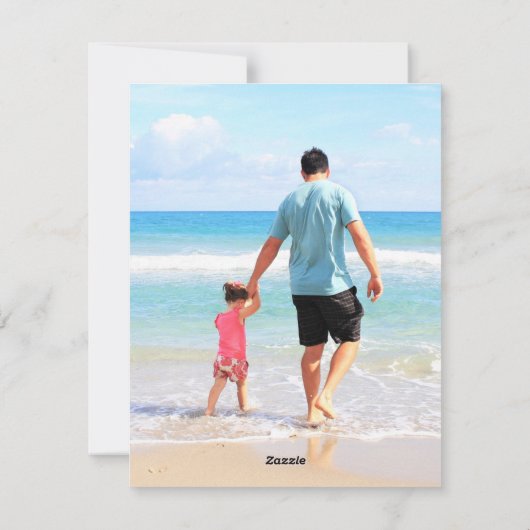 写真カスタム付き父の日札 シーズンカード (裏面)