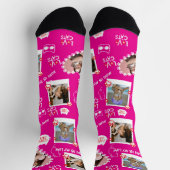写真カスタム付き猫ソックス – パーソナライズされた Pet ソックス (上部)