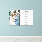 写真カスタム付き詩引用文 キャンバスプリント (インサイチュ (ウッドフロア))