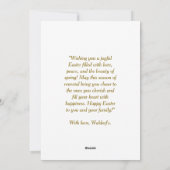 写真カスタム付きJoyful Easter Greeting Card シーズンカード (裏面)