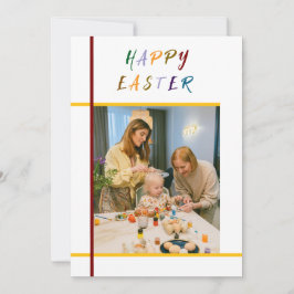 写真カスタム付きJoyful Easter Greeting Card シーズンカード