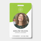 写真カスタム会社ロゴプロフェッショナル社員 バッジ (正面)