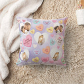 写真カスタム会話キャンディハート クッション (ブランケット)