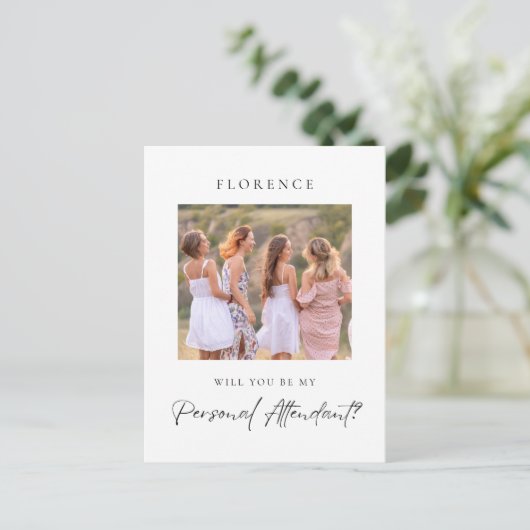 写真カスタム個人付き添い人案 ポストカード (スタンド正面)