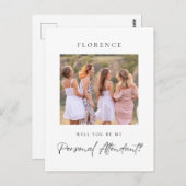 写真カスタム個人付き添い人案 ポストカード (正面/裏面)