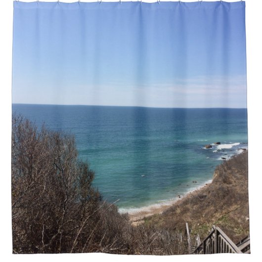 写真カスタム写真パーソナライズされた シャワーカーテン (正面)