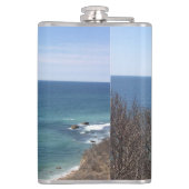 写真カスタム写真パーソナライズされた フラスク (裏面)