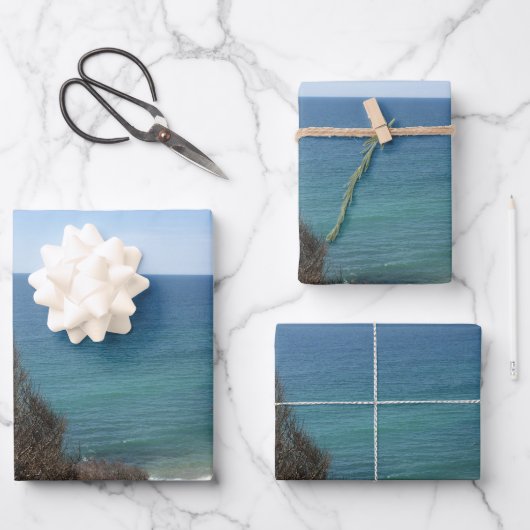 写真カスタム写真パーソナライズされた ラッピングペーパーシート (正面)