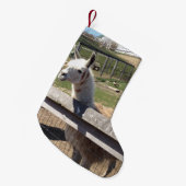 写真カスタム写真ラマ・アルパカ スモールクリスマスストッキング (正面 (吊り時))