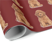 写真カスタム写真模様マルーン酒 ラッピングペーパー (ロールコーナー)