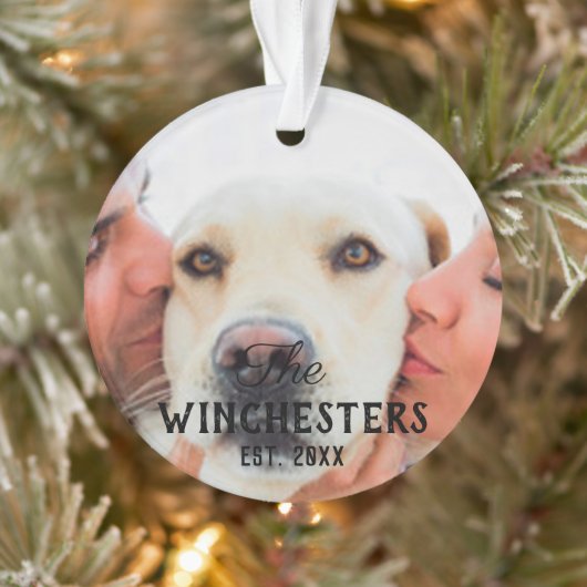 写真カスタム写真祈りの言葉引用文 オーナメント (ツリー)