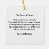 写真カスタム写真祈りの言葉引用文 セラミックオーナメント (正面)