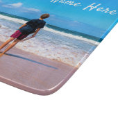 写真カスタム切り取りボードと文字名 カッティングボード (角)