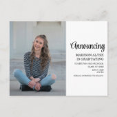 写真カスタム卒業発表 案内ポストカード (正面)