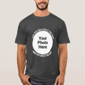 写真カスタム及び文字付きシャツ Tシャツ (正面)