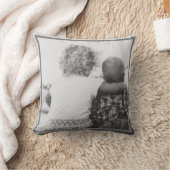 写真カスタム名と引用文 クッション (ブランケット)
