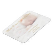 写真カスタム名ベビー誕生発表磁石 マグネット (左側)