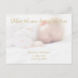写真カスタム名ベビー誕生発表葉書 シーズンポストカード