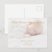 写真カスタム名ベビー誕生発表葉書 シーズンポストカード (正面/裏面)