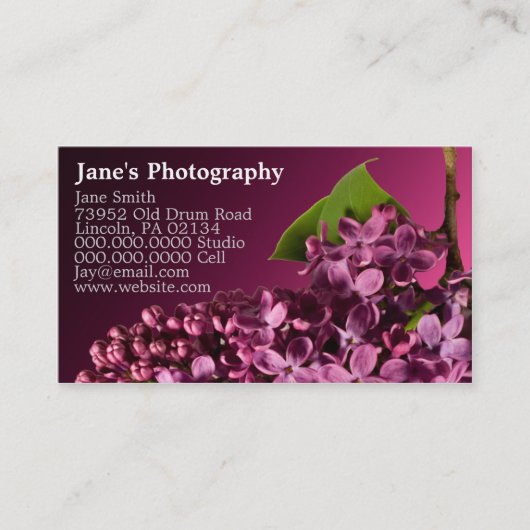 写真カスタム名刺 名刺 (正面)