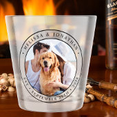 写真カスタム名Dates Couple's 結婚 Shot Glass ショットグラス