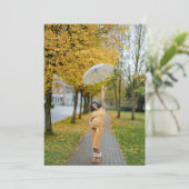 写真カスタム妊娠の告知 案内状 (スタンド正面)