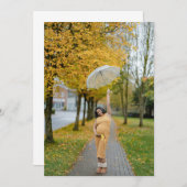 写真カスタム妊娠の告知 案内状 (正面/裏面)