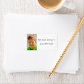 写真カスタム学校の蔵書票名 ラベル (インサイチュ)