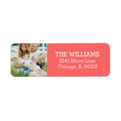 写真カスタム差出人住所ラベル ラベル (正面)