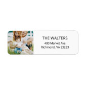 写真カスタム差出人住所ラベル ラベル (正面)