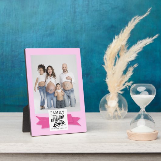 写真カスタム引用文モダンテーブルかわいいプラークイーゼル フォトプラーク (側面)
