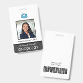 写真カスタム従業員セキュリティID バッジ (正面＆裏面)