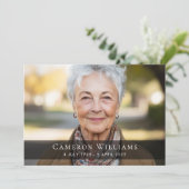 写真カスタム悔やみや弔慰死別サンキューカード サンキューカード (スタンド正面)