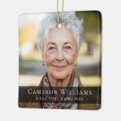 写真カスタム悔やみや弔慰死別葬祭 セラミックオーナメント (左)