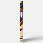 写真カスタム愛らしいヴィンテージ絵画の夕日の青 Case-Mate iPhoneケース (裏面 / 右)