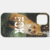 写真カスタム愛らしい動物キツネかわいい自然グリーン Case-Mate iPhoneケース (裏面 (横))